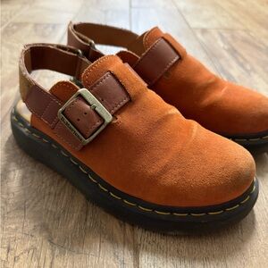 Dr Marten JORGE II SUEDE & LEATHER SLINGBACK MULES W 8